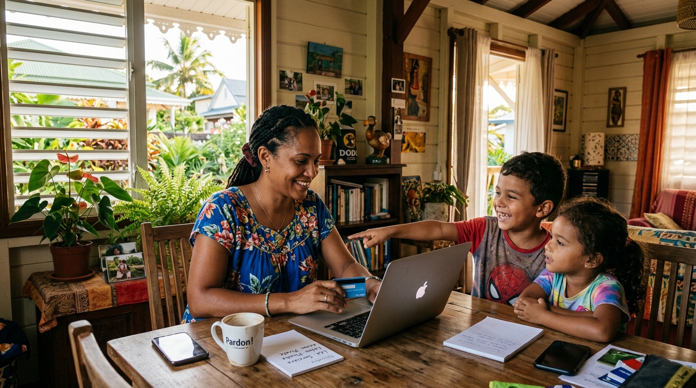 E-commerce La Réunion : Achat en famille